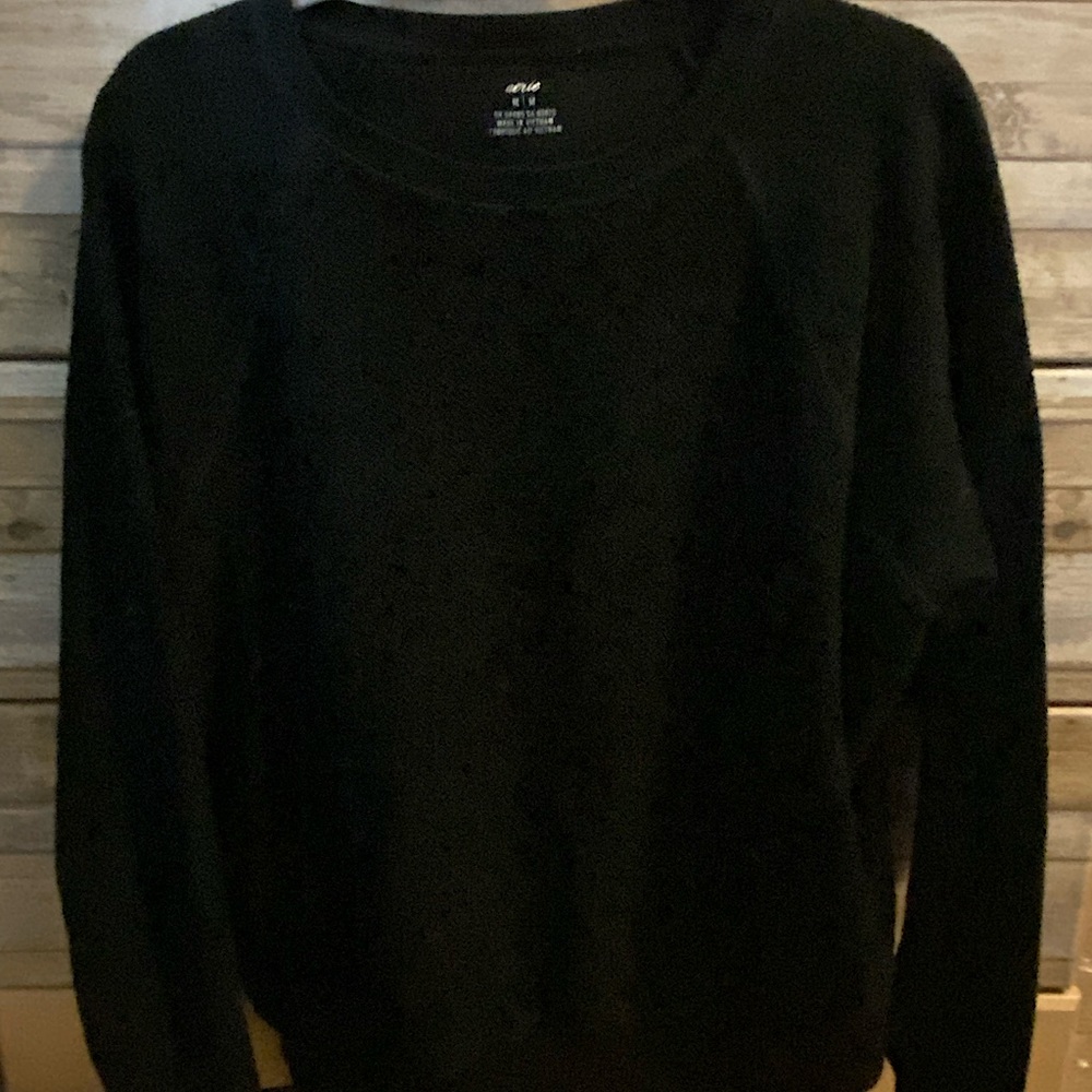 Aerie waffle crewneck sweatshirt